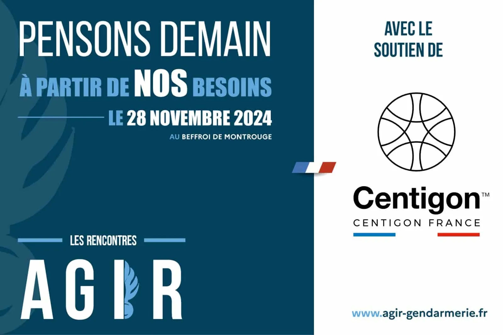 Centigon France aux Rencontres AGIR de la Gendarmerie